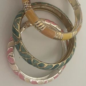 Bracelets enamel bangle set